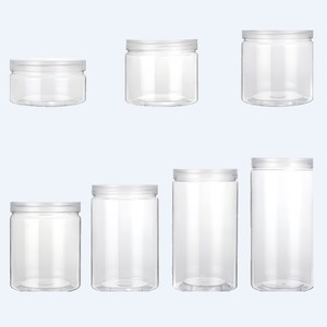 Bán Buôn Tái Chế Pet Container Với Vàng Nhôm Có Nắp Đậy 10Oz 150Ml 200Ml 250Ml 500Ml Kích Thước Cho Nhà Bếp Mỹ Phẩm Cookie Lưu Trữ - Product Image 6