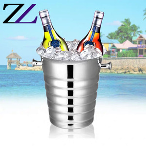 Cubos de fiesta modernos para bebidas y champán, cubo de hielo frío y grande, de acero inoxidable, plateado, para bar, ktv - Product Image 6