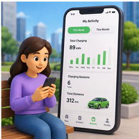 Aplicación WISE HUSTLERS para Buscar Estaciones de Carga EV, Software de Navegación para Cargadores Rápidos para Viajes en Vehículos Eléctricos, Compatible con MAC y Linux