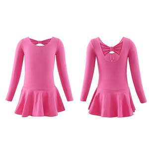Justaucorps <span class=keywords><strong>de</strong></span> danse pour petites filles BW4002 en coton doux, avec nœud décoratif au dos et ouverture à l'entrejambe, idéal pour la <span class=keywords><strong>gymnastique</strong></span> et l'entraînement. - Product Image 3