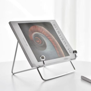 Support de tablette en acier inoxydable SUS304 support d'horloge étagère de rangement support de tablette plat stable support de téléphone portable pour iphone iPad - Product Image 1