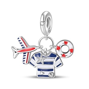 จี้รูปหัวใจประดับเพชรซิคอนสีเงิน/ทองสำหรับทำเครื่องประดับ DIY สร้อยข้อมือ กระเป๋าค็อกเทลฤดูร้อน สินค้าแฟชั่นสำหรับผู้หญิง - Product Image 5