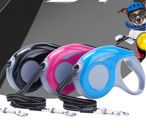 Guinzaglio automatico per cani da passeggio 3M 5M guinzaglio retrattile per animali domestici con nastro riflettente leggero - Product Image 6