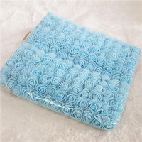 DIY Mini 144pcs 2.5cm Roses en mousse artificielle pour la maison Fleur de mariage