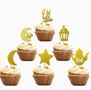 DAMAI New Eid al-Adha <b>decorative</b> props & gifts moon star sheep <b>cake</b> toppers party <b>supplies</b> Stars and moon <b>cake</b> <b>decoration</b> - Product Image 2