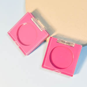 Empty Pan square Eyeshadow Cube Plastic Compact Powder case Luxury Blush clear Cosmetic Empty Eyeshadow <b>Palette</b> case - Product Image 6