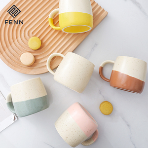 FENN, venta al por mayor, taza de café con diseño de <span class=keywords><strong>semillas</strong></span> de sésamo, taza de café de cerámica mate reutilizable, Taza de cerámica de capuchino de porcelana para regalo - Product Image 4