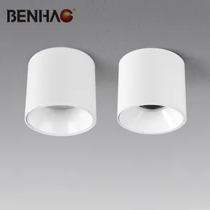 BENHAO Philips Puce Minimaliste Blanc En Aluminium Led Spot 7w 9w 12w 18w 24w Monté En Surface Home Office LED Downlight