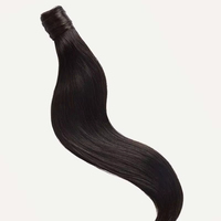 Vente en gros 100% extensions de cheveux Remy complètes non transformées Extension de cheveux queue de cheval droite humaine vierge chinoise