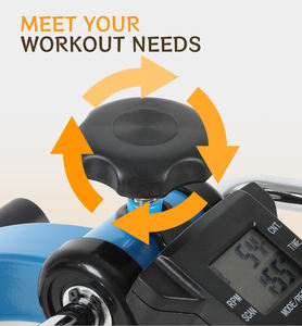 Mini Bicicleta Estática Plegable de Acero <span class=keywords><strong>para</strong></span> Uso Doméstico, Máquina de <span class=keywords><strong>Ejercicio</strong></span> de Piernas con Pantalla Digital y Diseño Portátil - Product Image 2