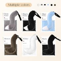Nouvelle Queue de Renard/Loup en Fausse Fourrure pour Accessoires de Déguisement de Fête, Halloween et Style Quotidien