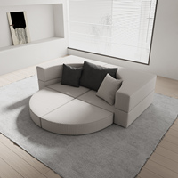 Großhandel Modernes Verstellbares Ecksofa 3-Sitzer Set mit Mikrofaser-Stoff Anpassbare Farben & Designs für Wohnzimmer