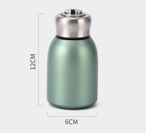 Bouteille d'eau isotherme miniature en acier inoxydable 316 de qualité alimentaire réutilisable avec couvercle, écologique, sans BPA - Product Image 4
