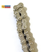 Cadena de Rodillos de Transmisión de Acero al Carbono Niquelado 10B de Alta Calidad con Certificación QJ ISO9001, Resistencia a la Tracción de 27.5kN, 15.875mm