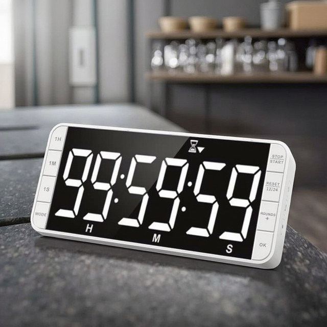 New Kitchen Products Digital Visual Washing Machine Timer Kids Timers 6 Digit Led Display Countdown Gym 99Sets Pomodoro Timer