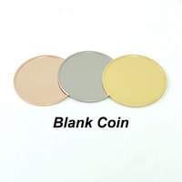 Pièces de monnaie vierges personnalisables en métal pour sublimation, souvenirs de collection, or, argent, cuivre, vente en gros du fabricant
