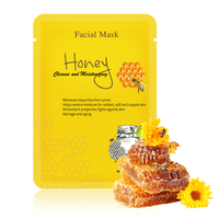 Masque Visage en Tissu Coréen Personnalisé en Gros, Ingrédients Grenade Concombre Arbre à Thé Charbon Miel Avocat Aloe Vera