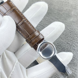 Reloj Mecánico de Lujo con Correa de Cuero y Números Arábigos Súper Luminosos, Caja de Acero Inoxidable, Resistente al Agua, con Puntero, a la Moda - Product Image 4