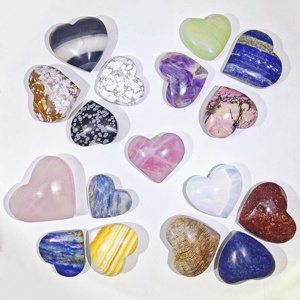 Vente en gros de cristal naturel de haute qualité polissage matériau mixte cœur <span class=keywords><strong>pierre</strong></span> de palmier pour la décoration - Product Image 1