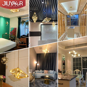 Lustre LED suspendu de design italien avec fer et verre, éclairage de luxe pour salle à manger, hôtel, <span class=keywords><strong>restaurant</strong></span> - Product Image 3