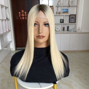 Prêt à expédier en gros : Toppers de cheveux naturels vierges européens, base en soie 6"X6.5", postiches à clipser pour femmes - Product Image 5