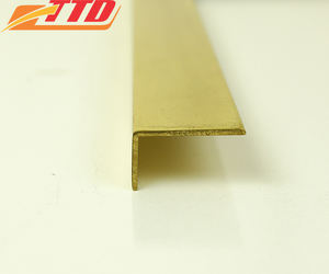 Venta al por mayor tiras de latón personalizadas en varios tamaños gestión efectiva de la cadena de suministro embellecedor de azulejo de metal dorado para Decoración - Product Image 6