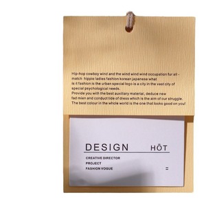 Etiqueta de Papel de Luxo em Promoção, Preço Baixo, Personalizada com Logotipo, Etiqueta de Dupla Camada - Product Image 5