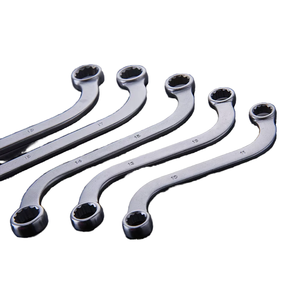 Support OEM personnalisable-Clé à double anneau de style S métrique complète Clé à fourche en acier au carbone pour bricolage Chrome 17mm 21mm - Product Image 2