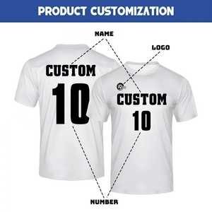 Custom Name and Number Breathable Short Sleeve Soccer Jersey Uniform Player/Fan Version Maillot De Foot Football <strong>Shirts</strong> 26 - Product Image 6