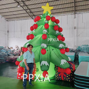 ต้นคริสต์มาสเป่าลมขนาด<span class=keywords><strong>ใหญ่</strong></span>สำหรับตกแต่งโรงแรมห้างสรรพสินค้ากลางแจ้งหรูหรา พร้อมไฟ LED สำหรับงานอีเว้นท์ - Product Image 3