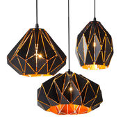 JYLIGHTING Suspension de forme irrégulière Salle à manger moderne minimaliste Salon Chambre Taille moyenne Ombre creuse