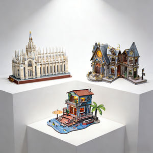 Rompecabezas 3D de Papel Móvil Inteligente de la Catedral de Milán, Juguete Educativo de Edificios Famosos para Adultos y Niños - Product Image 1