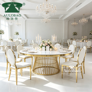 Wholesale Wedding <b>Table</b> and Chairs Stainless Steel Restaurant Dining <b>Table</b> - Product Image 5