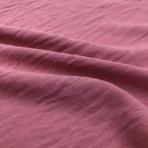 Vải lụa đá CEY giả linen trơn nhuộm màu 100% polyester, 150cm, 160gsm, mới, dùng may mặc - Product Image 4