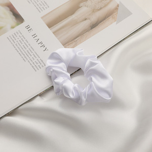 Benutzer definiertes Logo OEM Satin Hair Eye Health liefert Dickdarm-Haarring-Netz mit elastischem Gurt Solid Red Travel Use - Product Image 6