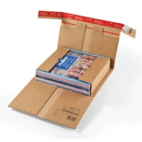 Boîte d'emballage pour livres en carton ondulé E-flute de haute qualité, résistant et recyclé, boîte à courrier torsadée pour l'emballage de livres