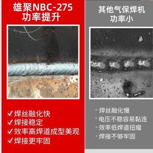 Xiongju Jinggong MIG Welding Machine 220V Single Phase 1mm Wire 1/4 In Thickness Household Light Industrial Use - Product Image 3