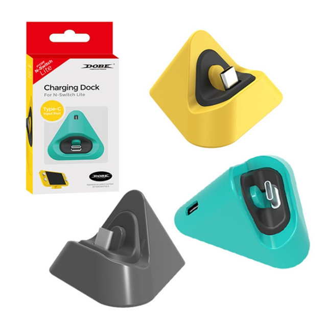 TNS-19062 Portable Game Console Charger Hold Stand Base for Nintend Switch Lite NS Lite Charging Dock Station