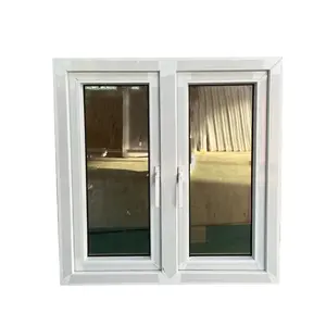 新型住宅jalousie PVC塑料双层玻璃窗和门