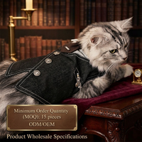 Vêtements mignons pour animaux de compagnie, style princesse, pour chiens et chats, veste en jean pour Bichon et Yorkshire Terrier