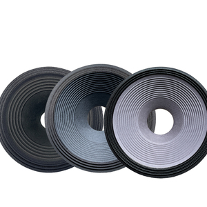 15 "Pro âm thanh vải cạnh bao quanh bột giấy màu đen nón giấy ép hoặc không ép Loa nón giấy - Product Image 1