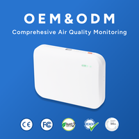 Moniteur de qualité de l'air cellulaire 4G LTE avec batterie, WiFi (2.4 & 5G), surveillance à distance, détecteur PM2.5 CO2 pour chantier de construction