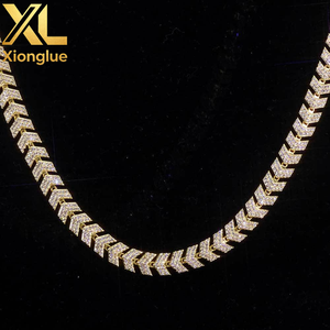 Durable 8MM Cuban Link <b>Chain</b> Gold Plated Arrow Design Full <b>Iced</b> <b>Out</b> Cubic Zircon Bracelet Pave Hop Jewelry Gift - Product Image 6