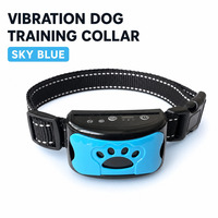 USB-Aufladbares Wasserdichtes Plastik-Vibrations-Bellhemmendes Hundetrainingshalsband mit 10 Farboptionen
