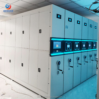 Étagères de rangement en acier robustes et durables, unités de rayonnage mobiles pour l'utilisation en usine, en entrepôt et en salle d'archives