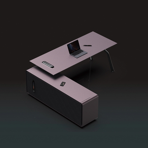 Commerical Luxury Simple Wooden Office Furniture L-Shaped Boss Office <b>Desks</b> Ceo Executive <b>Desk</b> - Product Image 5