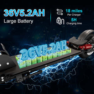 Trottinette électrique pliable US Warehouse 200w Kick Scooter Electrico Fold E-Scooter Trottinettes électriques pour enfants 36v 2 roues - Product Image 2