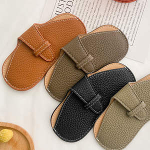 Kantong Kacamata Promosi Kulit Imitasi Sederhana Bergaya, Tas Kacamata Motif Leci Portabel, Tahan Lama, Dapat Digantung - Product Image 5