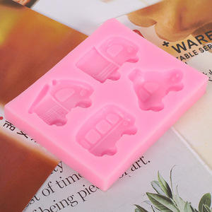 Offre Spéciale Délicate <span class=keywords><strong>Mini</strong></span> Voitures Forme <span class=keywords><strong>Moule</strong></span> Gâteau Décoration Outils De Cuisson Fondant Silicone <span class=keywords><strong>Moule</strong></span> - Product Image 1