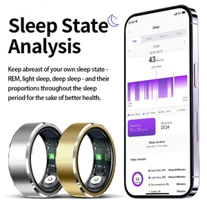 R5 Vòng Thông Minh Với Sức Khỏe Màn Hình 5ATM Không Thấm Nước Cảm Biến Chuyển Động Trò Chơi <span class=keywords><strong>HR</strong></span> Bp Bo Thể Thao Tập Thể Dục Tracker Thông Minh Nhẫn Cho Nam Giới Phụ Nữ - Product Image 5